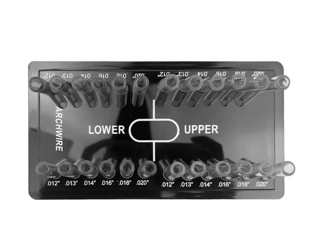 Plastic box arch wire organizer