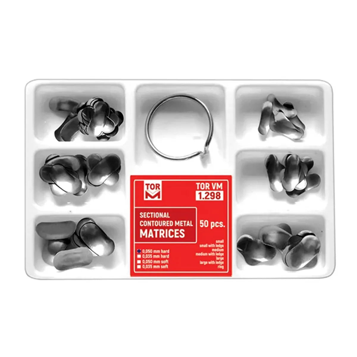 TOR-VM Sectional Contoured Metal Matrices Set OF 50 PCS | NO 1.298